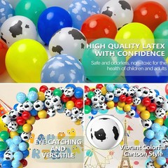 Toy Inspired Story Party Decorations, 68Pcs Red Green Yellow Blue Cloud Cartoon