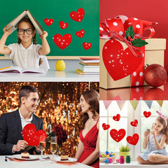 90 Pcs Valentine’S Day Glitter Heart Cutouts 3 Sizes Paper Hearts, Bulletin Boar