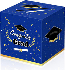 Graduation Decorations 2026 Blue Graduation Card Box Graduation Party Decoration