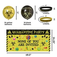 Quarantine Party Decorations Bundle Kit