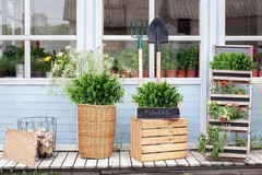 RECUTMS 8 Bundles Artificial Bushes Greenery Plants Stems Faux 8 Pcs, Green