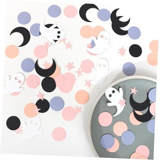230psc Halloween Spooky Confetti – Pink Halloween Confetti, Spooky One Two