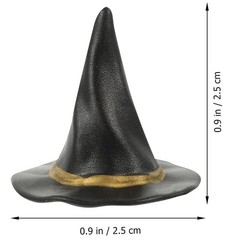 12× Mini Plastic Witch Hat Wizard Hats Props for Halloween Party Favors DIY USA