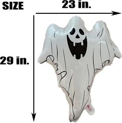 3pc Halloween Ghost Balloons Large Scary Party Decorations Theme