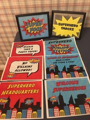 Batman DC Comics Birthday Party Decor Decorations Supplies Figures HUGE LOT- EUC