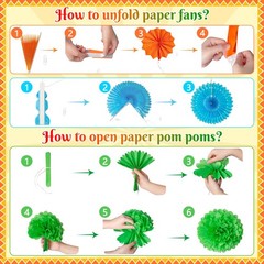 35PCS Fiesta Fan Party Decorations Set