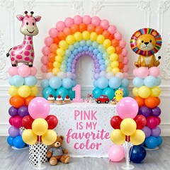 Balloon Column Kit Set of 2, 2 Set Balloon Table Stands, 6.56 Ft Reusable Met…