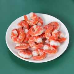 15 PCS Artificial Shrimp Figurines Lifelike Plastic Fake Food Model Photo Prop