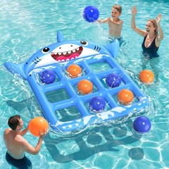 Pool Toys Games for & Adults, 72”x54” Giant Inflatable Floating Pool Tic Tac …