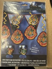 2 Pack Harry Potter Party Decorations Kit Hogwarts Gryffindor Honeycomb Birthday