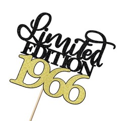 Limited Edition 1966 Cake Topper, Happy 60th Birthday Cake Topper, Men and Wo…