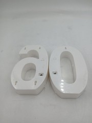 Plastic 60 Number Marquee Light Up Table Decoration White Birthday Adults Set 2