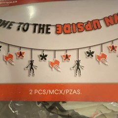 Stranger Things Party Banner Set 2pc 12 ft Welcome to the Upside Down