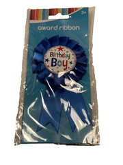 1 count birthday boy award ribbon party