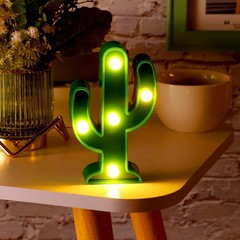 Cactus LED Party Lights 4.72×2.76 Inch Mexican Decorations Cactus Shaped Party