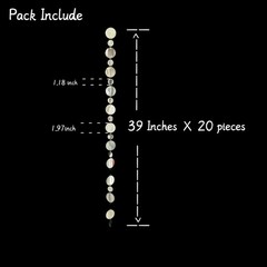 Silver Shimmer Wall Backdrop, 20 Packs Silver Sequin Curtain Circle Dots Garl…
