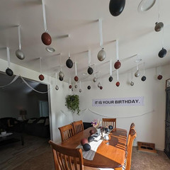It Is Your Birthday Banner,The Office Theme Vinyl Banner 6 Ft X 1 Ft with Metal