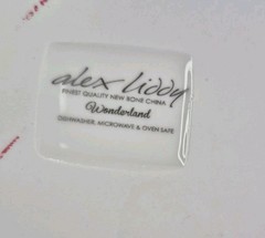 Alex Liddy Bone China Star Shaped Christmas Serving Plate Red And White