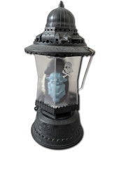 Halloween Skull Lantern Light Up Not Working Hanging Grey Spooky Prop