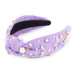 Mermaid Purple Headband Knotted Headband for Women Mermaid Tail Purple- Style 2