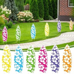 Surfboard Decorations 6 Pcs Yard Signs Luau Party Beach Summer Decorations