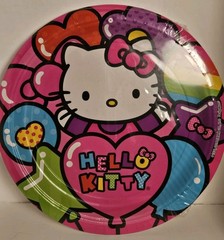 57 pcs, Hello Kitty birthday party supplies Set Rainbow Balloons Theme