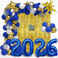 Graduation Balloon Garland Arch Kit for Graduation Decorations Class of 2026 – B
