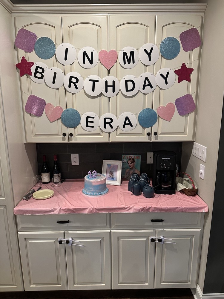 In My Birthday Era Banner, Music Birthday Decorations, Popular Singer Theme