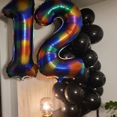 Black Latex Balloons 100 Pack 12 Inch Black Round Helium Balloons Party Ball…