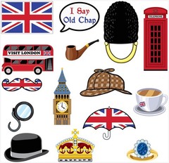 British Photo Fun Signs of Size 5″-11½» for Halloween – Beistle