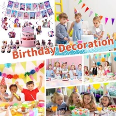 Anime Party Decorations, Cartoon Happy Birthday Decorations, Banner Suit,