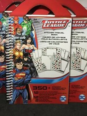 «Justice League» Birthday Party Supplies, Napkins, Sticker Books Cake Toppers