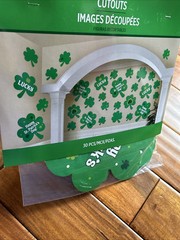 St. Patrick’s Day Printed Paper Cutouts 30 Per Pack 5″ 7″ 9″ 12″ Lucky Shamrock