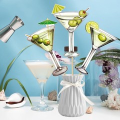 Martini Party Decoration Martini Centerpiece Sticks Martini Cocktail Cups The…
