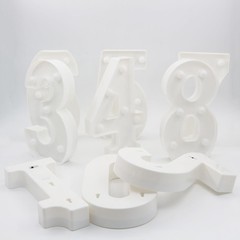 7.88″ Light Up Number 30 Sign for 30th Birthday Anniversary Table Decor