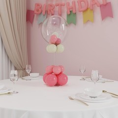 Clear Acrylic Tabletop Balloon Stand Kit, 15.75 Inch 10 pack Ballon Stick Hol…