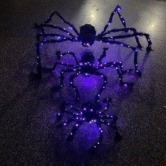 Halloween Largr Spider Light Up Haunted House Prop Outdoor Indoor Party Decor JQ