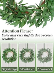 Fake Vines Greenery Garland – 3 Packs Total 16.5ft Green Willow Leaf Vine