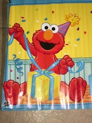 Elmo Happy Birthday JUSTIN Banner 18 inches width and 60 inches length