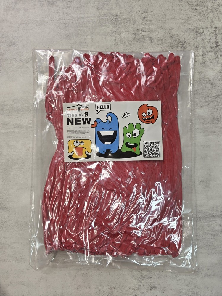 100PCS 260q Long Red Twisting Animal Balloons Thickening Latex Eyes Stickers