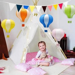 12-Inch Hot Air Balloon Paper Lanterns – 5 Vibrant Colors for Every Celebration