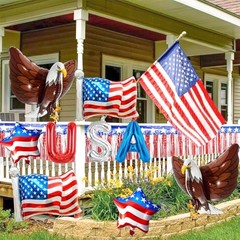 4th Of July Decorations, Red White Blue Balloons for Independence Day, Eagle