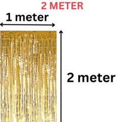2M-3M FOIL FRINGE TINSEL BACKDROP CURTAIN DOOR WEDDING BIRTHDAY PARTY DECORATION