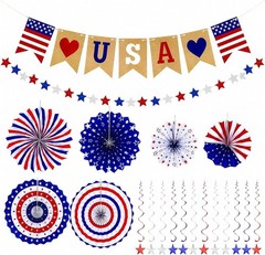 Halloween Party Decorations Set, 23 PCS Easy Setup, Spider Web Fans, Banner &…