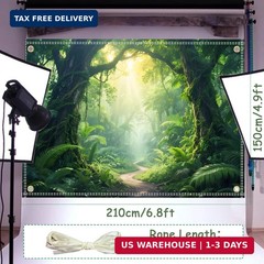 Jungle Backdrop 7x5ft Jungle Forest Photography Backdrop Rainforest Natural Scen