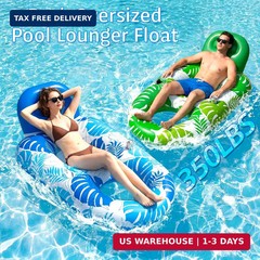 FindUWill 2 Pack Inflatable Pool Floats Adult- 65″x42″ Inflatable Pool Float Lou