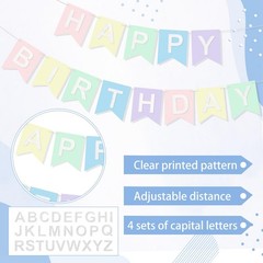 Smoothnovelty 139 Pcs Felt Diy Custom Banner Kit Include 104 Letters 18