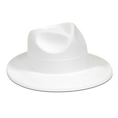 (TEN) WHITE VELOUR FEDORA/PARTY HATS CASINOS/EVENTS/NEW YEAR’S EVE ((10 HATS))