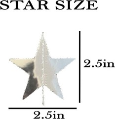 80ft Silver Star Garland 10 Strings Graduation New Years Party Decorations