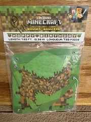 Minecraft Happy Birthday Banner 7.82 Ft Mojang Party Decoration NEW Sealed